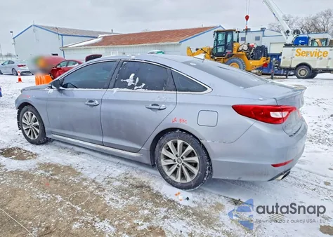 2016 Hyundai Sonata Sport z USA, uszkodzony, nr VIN 5NPE34AF6GH389246